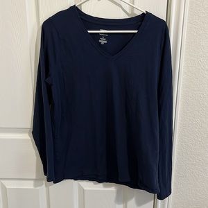 Sonoma everyday long sleeve T-shirt, Large, navy